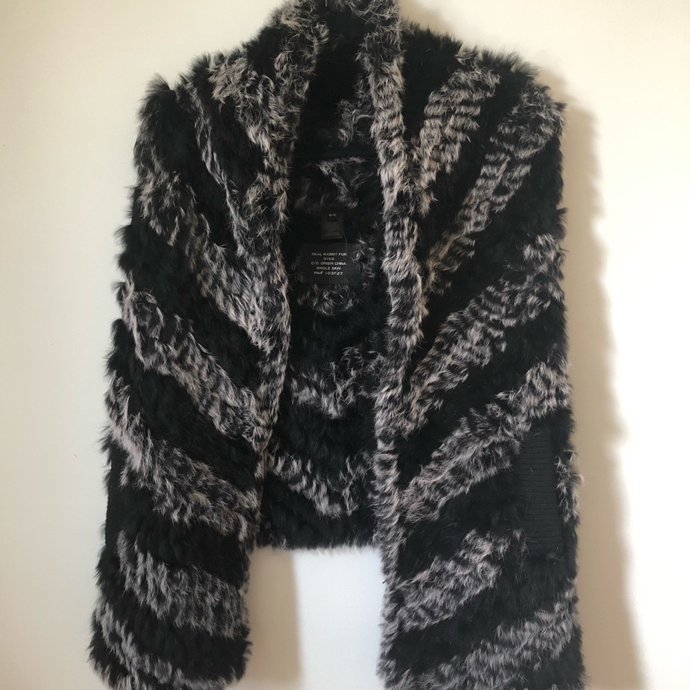 Marc by Marc Jacobs Real Rabbit Fir Vest